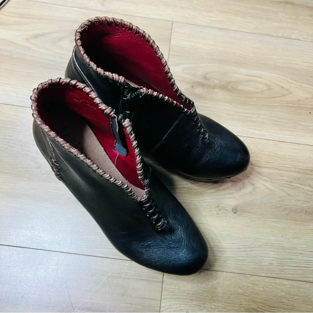 Bed Stu Marina Wedge Brown Platform Shoes size 8.5
